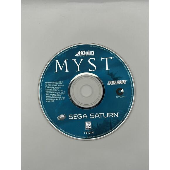 Myst (Sega Saturn, 1995) Disc Only Tested Works Free Shipping - Picture 1 of 3